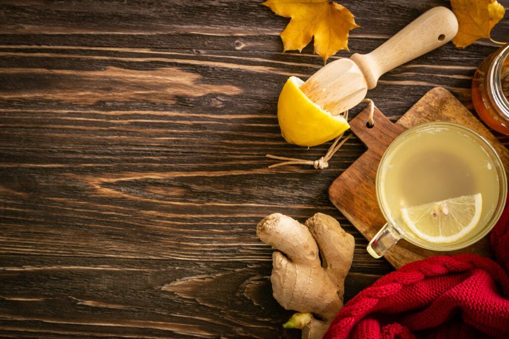 Homemade ginger lemon and honey tea, Homemade Ginger Lemon and Honey Tea